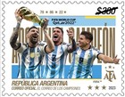 Argentina World Champion Soccer Qatar  2022 Complete Set Filatelia Estampillas