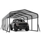     12 X 24 Ft Metal Carport With Galvanized Steel Roof For Tractors Trucks Boat