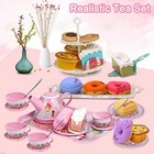 Tea Party Set Teapot Pretend Play Food Princess For Kids Toddlers By Pre-world