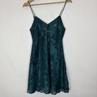 Vintage Victoria   s Secret Gold Label Floral Satin Chemise Lingerie Slip Dress S