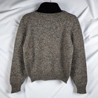 Vtg 80s Components Susan Bristol Hand Embroidered Shetland Wool Blend Sweater 38