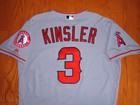 Ian Kinsler Los Angeles Angels 2018 Game Worn Used Jersey  rangers Tigers 