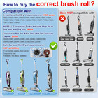 2 Pack Multi-surface Brush Roll 1868   2 Pack Vacuum Filter 1866 For Bissell Cro