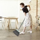 Upgrade Long Handle Broom Dustpan Set Upright Home Cleaning Kit