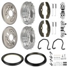 Front Brake Drum Plate Wheel Cylinder Shoes Kit For Honda Foreman 400 450 98-01