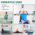 Abiarst Stretching Strap Yoga Straps Physical Therapy 10 Loops Non-elastic