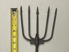 Antique 18th Century Forged Iron Fish Whale 5 Spikes Trident Spear Gig Harpoon