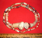 Long Strand 30  Assorted Sahara Neolithic Stone Beads  Ancient African Artifacts