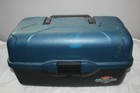 Flambeau Outdoors Fishing Tackle Box Filled With New And Used Lures Hooks Bobber