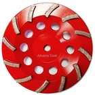 15pk 7    Spiral Turbo Grinding Cup Wheel - 25 30 Diamond 12seg W  5 8 -11 Arbor