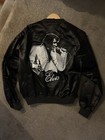 Vintage Elvis Presley Xl Satin Bomber Jacket W  7 Rare Concert Pins