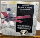Vintage Hampton Bay Cameron Ii Plus 52    Ceiling Fan Copper Verde Finish 5-blade