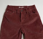 Wrangler Maroon Red Corduroy Flare Pants Kids Size 12 Reg