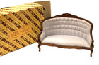 Concord Miniatures Wood And Satin Upholstered Hall Couch No 6414 Mint Nos