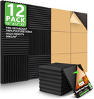 12 Pack Sound Proof Foam Panels Studio Acoustic Foam Panels 1  X 12  X 12 sou   