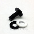 10-32 Thread X 1 2  Dj Audio Rack Mount Screws Bolts Black Washer - 50 Pack Lot