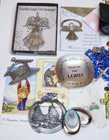Vintage Catholic Religious Bundle Rosary Medal Crucifix Jewelry Lot As-is