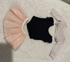 Authentic Americangirl Trulyme 2017 Ballet Glitter Tutu Leotard Shrug Outfit Lot