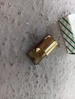 Vintage Signed Martex Goldtone Lipstick Holder Mirror Ring Original Box