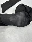 Antique Pair Socks Men s Black Silk Edwardian Never Used Feet 9 5 In  Original 