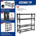 Workpro 77  4tier Heavy Duty Metal Storage Rack 6400lbs Industrial Shelving Unit
