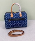 Nwt Coach Rowan Large Satchel Bag In Signature Denim Canvas Cy699
