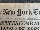 Original New York Times Late Edition Sept 13  2001 World Trade Center Rescuers