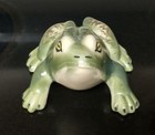 Vintage Robinson Ransbottom Green Garden Frog Figurine 