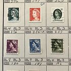 Australia Lot Of Stamps On Album Page Kangaroo  Queen Elizabeth Ii