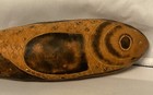 Hand Carved Dried Gourd Fish  Maracas Shaker Rattle Wood Peruvian 12   