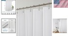 Water-repellent Fabric Shower Curtain Liner Hotel Quality 72x72in White