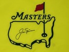 Jack Nicklaus Signed Undated Augusta Masters Golf Pin Flag Autograph Bas J60