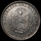 El Salvador - 1 Peso - 1895 - Km 115 1 - Item  2 - Silver  900 - 0 723 Asw