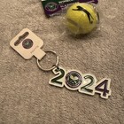 New Wimbledon Championships Keyring Set Tennis Racket Ball Keychain Bundle