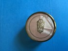 Vintage Vanity Powder Glass Jars - Art Deco Floral   Metal Lid