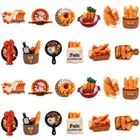 60pcs Resin Flatback Cabochons Baking Charm For Crafts Diy Hair Cilp Phone Decor