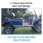 6  A-arm Lift Kit   Rear Leaf Springs Black For 1982-2003 Club Car Ds Golf Cart