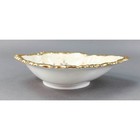 Aynsley England Signed Bailey Cabbage Rose Bone China Shell Dish Candy Bowl