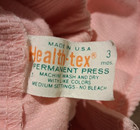 Vintage Health-tex Baby Girl Pink Overalls 3 Months Usa Made Ruffle Romper