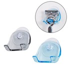 2pcs Wall Razor Holder Plastic Shaver Holder With Strong Suction Cup Razor Rack
