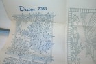 Vtg Wall Hanging Transfer Pattern  7083--1940-50 s--  peacock  