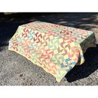 Vintage Crazy Ann Pinwheel Quilt 72x88 Gingham Cottage Farmhouse Grandmillenial