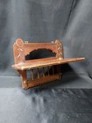 Antique Late 1800s Victorian Eastlake Carved Wall Mount Clock Shelf