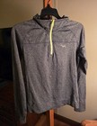 Pink Victoria s Secret Gray Heathered 1 4 Zip Mock Neck Pullover M