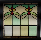 Decorative Floral Old English Leaded Stained Glass Window 20 1 4 x 20 1 2 