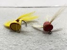 2 Awesome Fly Rod Lure Poppers With Hair Wings And Tails Unknown Maker