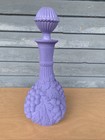 Imperial Glass Purple Grape Textured Painted Glass Decanter -  Grapes    Leaves