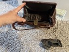 Town   Country Frame Handbag Vintage Brown Leather 40   s