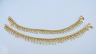 Anklet 22k Gold Plated Bollywood Payal Set Bollywood Fashion Indian Jewelry Sw4