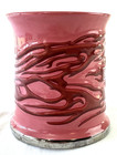 Harley- Davidson 15 Oz  Coffee Cup Mug Pink With Raised Embossed Flames